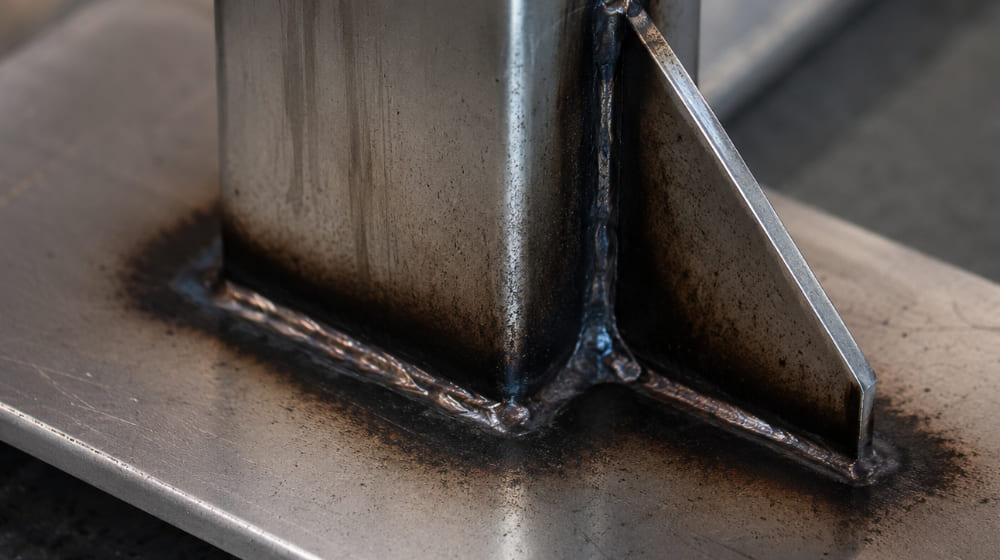 黒い溶接焼け